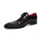 Fennix Italy "Logan" Black Genuine Alligator Lace-Up Dress Shoes.